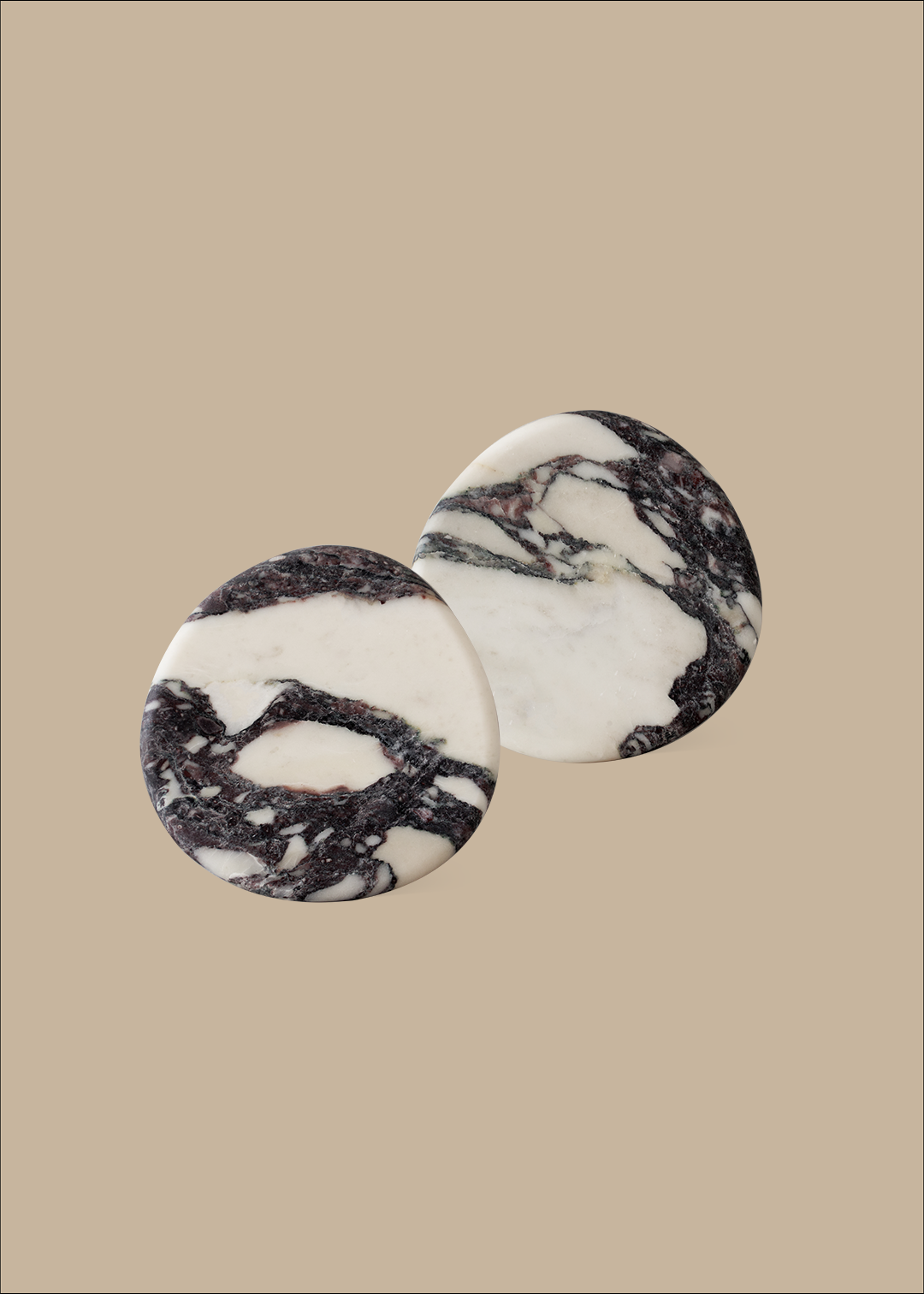 Marble Coaster Set - Calacatta Viola