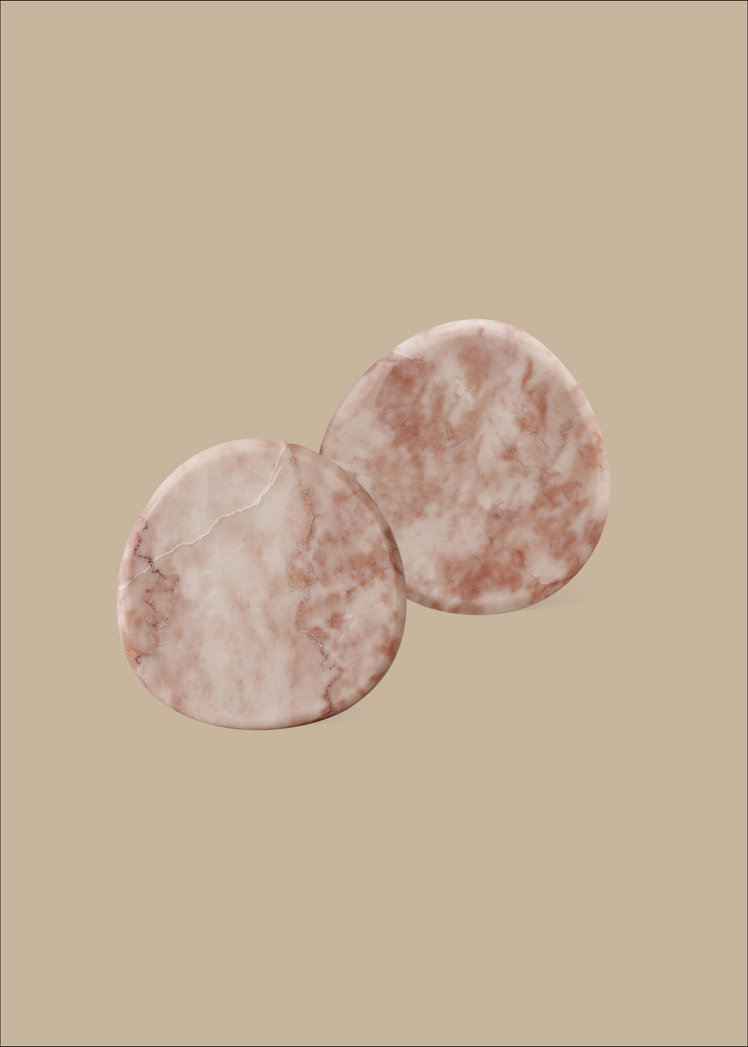 Stone Coaster Set - Rosa